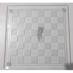 jeu d'échecs en verre