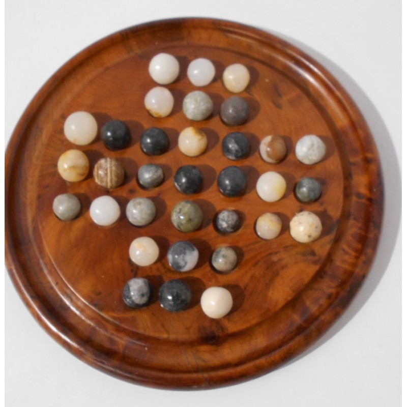 Jeu Solitaire en bois - Artisanal