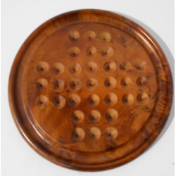 Jeu Solitaire en bois - Artisanal
