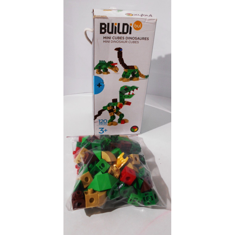 Jeu de construction "Buildibul -Mini Cubes Dinosaures"