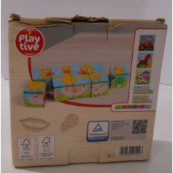 Puzzle cubes en bois - Playtive