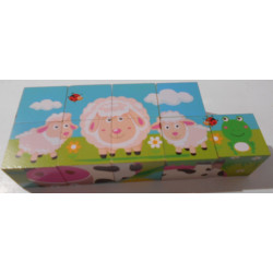 Puzzle cubes en bois - Playtive