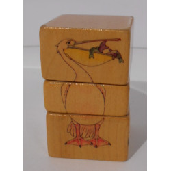 Petit jouet en bois pivotant - Sevi Staggukan Ars edition Italy