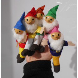 Lot de 5 marionnettes de...