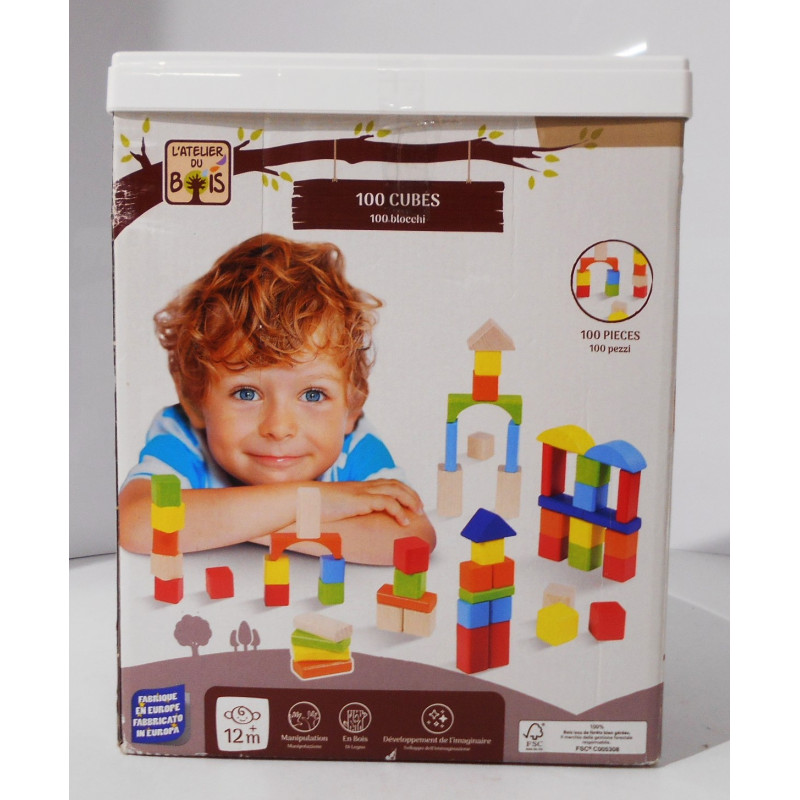 Jeu de cubes en bois - L'Atelier du Bois