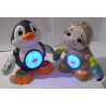 Lot de 2 linkimals paresseux et pingouin