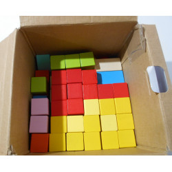 Jeu de construction en bois 100 pièces  - FERRY jouets