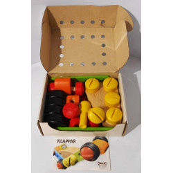 Jouet en bois à assembler-Véhicule de course avec personnage