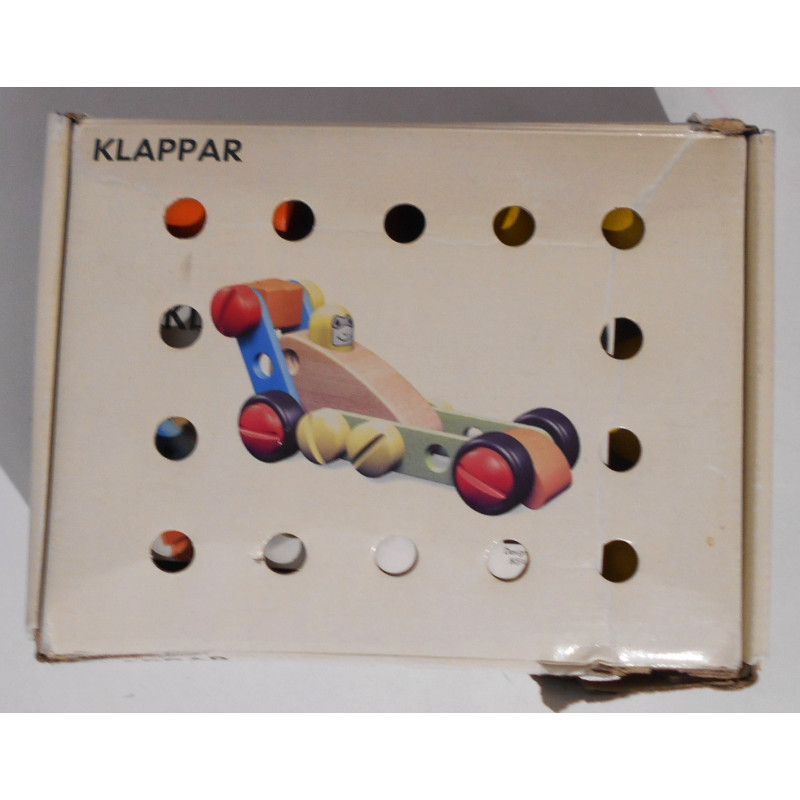 Jouet en bois à assembler-Véhicule de course avec personnage