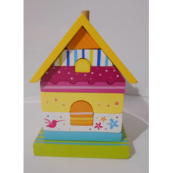 Maison à empiler en bois-...