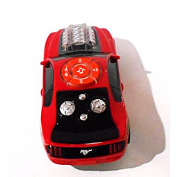 Voiture DJ musicale et dansante avec lumières et haut-parleurs