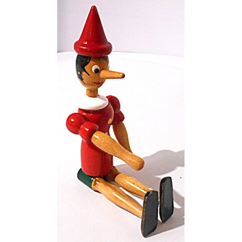 Figurine Pinocchio articulée en bois