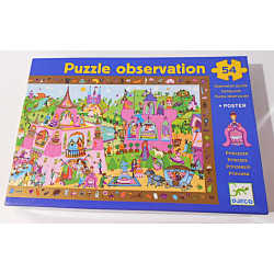 Puzzle observation Djeco - Princesses