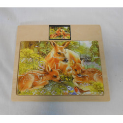 Puzzles bambi en bois