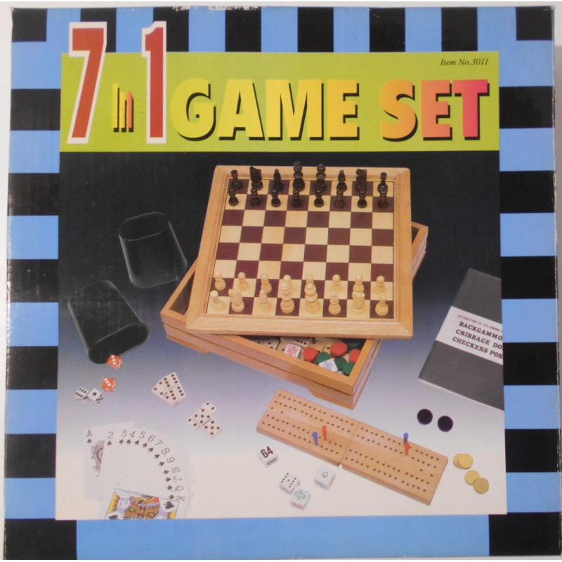 Coffret multi-jeux en bois