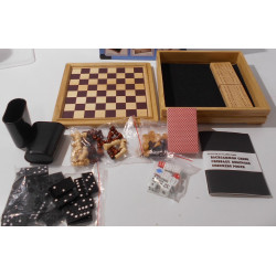Coffret multi-jeux en bois