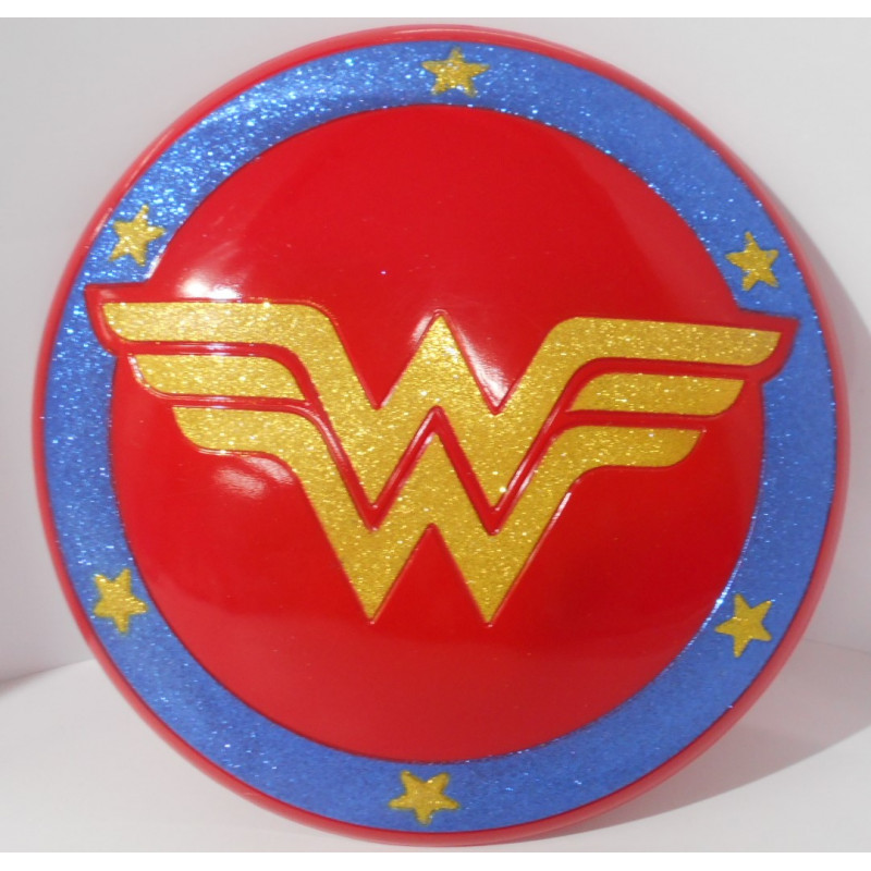 Bouclier pailleté Wonder Woman