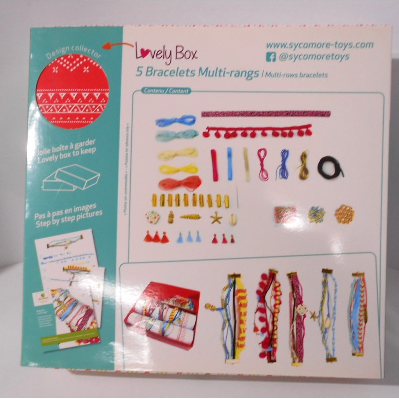Lovelybox - Kit de fabrication de bracelets multi-rangs - Sycomore