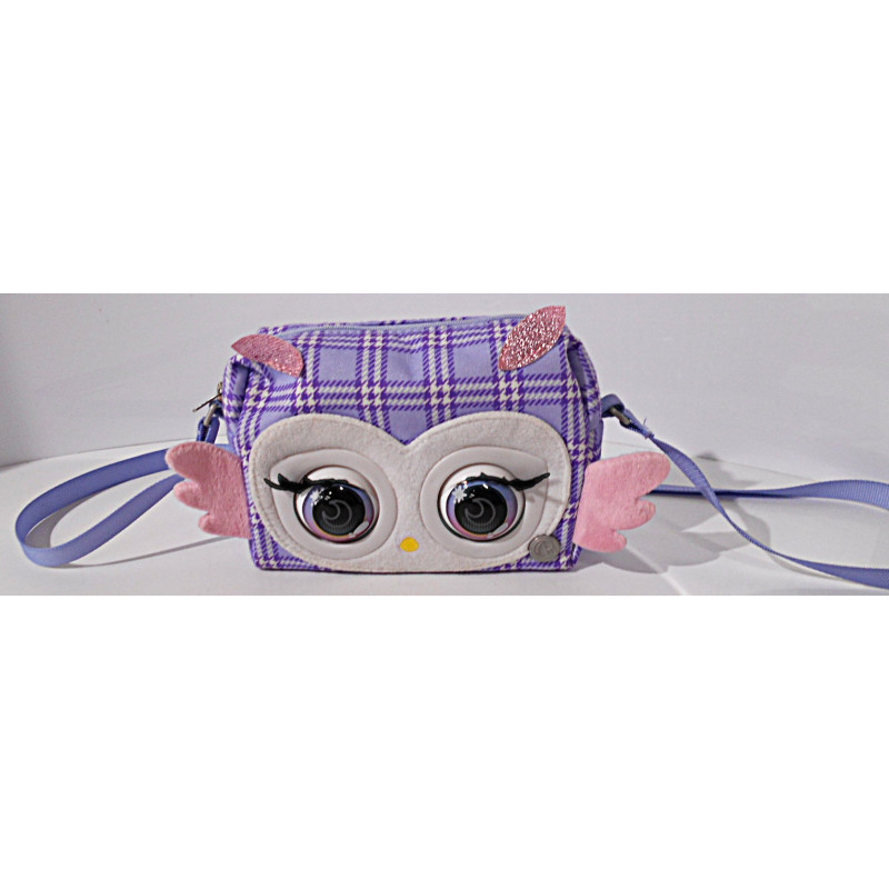 Petit porte monnaie chouette animal interactif