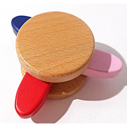 Hochet roulant en bois