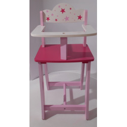 Chaise en bois pour poupée