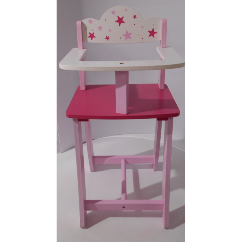 Chaise en bois pour poupée