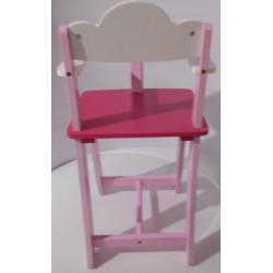 Chaise en bois pour poupée