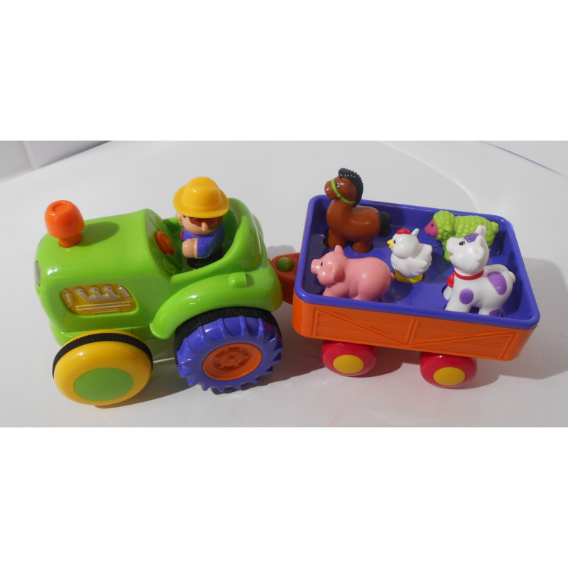 Tracteur avec animaux électronique