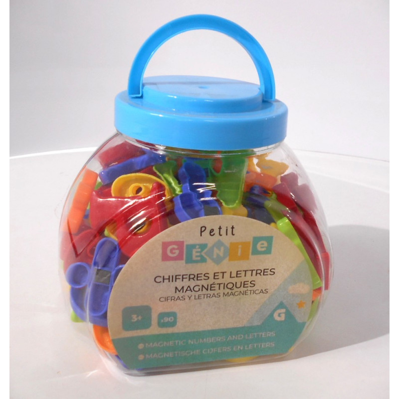 90 Lettres et chiffres magnétiques - petit genie