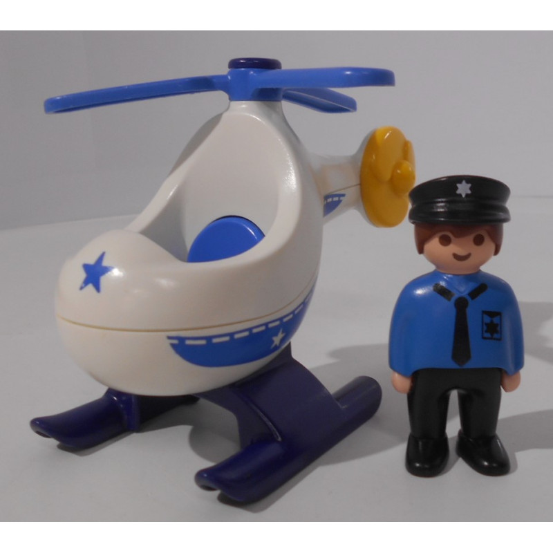 Hélicoptère de police - Playmobil 1.2.3