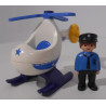 Hélicoptère de police - Playmobil 1.2.3