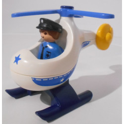 Hélicoptère de police - Playmobil 1.2.3