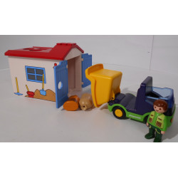 Camion avec garage - Playmobil 1.2.3 -