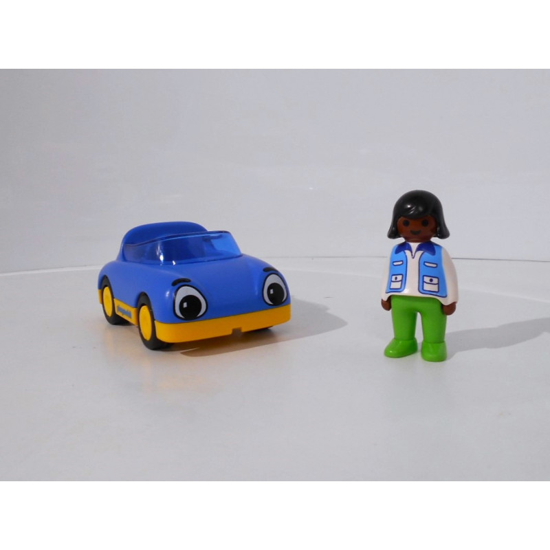 Playmobil 1.2.3 Voiture et figurine