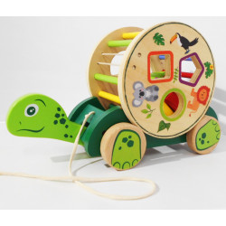 Tortue en bois à tirer - Playtive