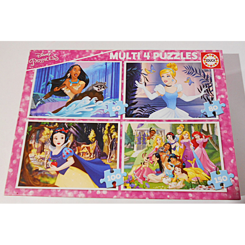 4 Puzzles Disney Princess - Educa
