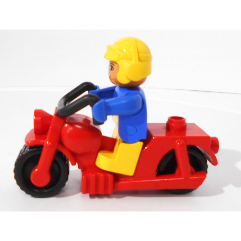 Lego Duplo - Motard + Moto - Réf 2612 - Vintage