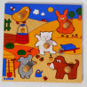 Puzzle en bois - Djeco - Animaux de la ferme