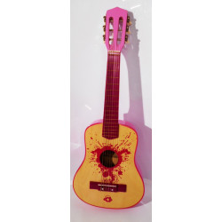 Mini guitare enfant-rose...