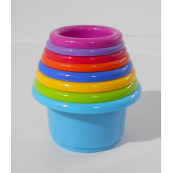 Lot de 8 pots à empiler