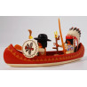 Canoë indien Playmobil avec 2 personnages et accessoires