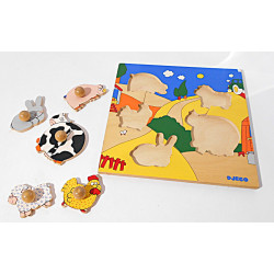 Puzzles animaux de la ferme - Djeco
