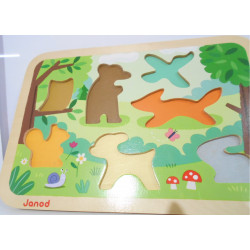 Puzzle en bois foret - Janod