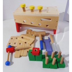 Petit établi - caisse à outils en bois - Oxybul