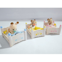 Lot de 3 petits lits à superposer - 3 couchettes - Sylvanian Families