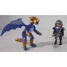 Playmobil dragon avec personnage