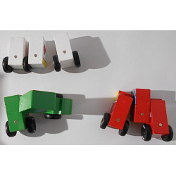 Lot de 3 camions aimantés en bois - Vilac
