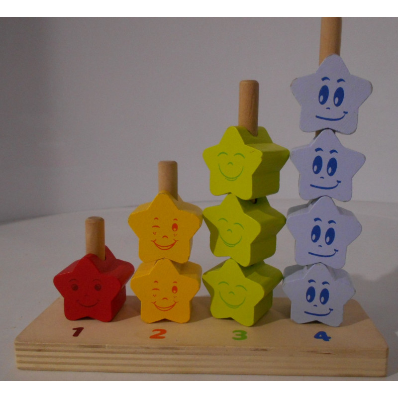 Jeu à empiler en bois