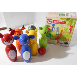 Quilles animaux en bois - Playtive