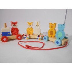 Le train des animaux galopins - Djeco